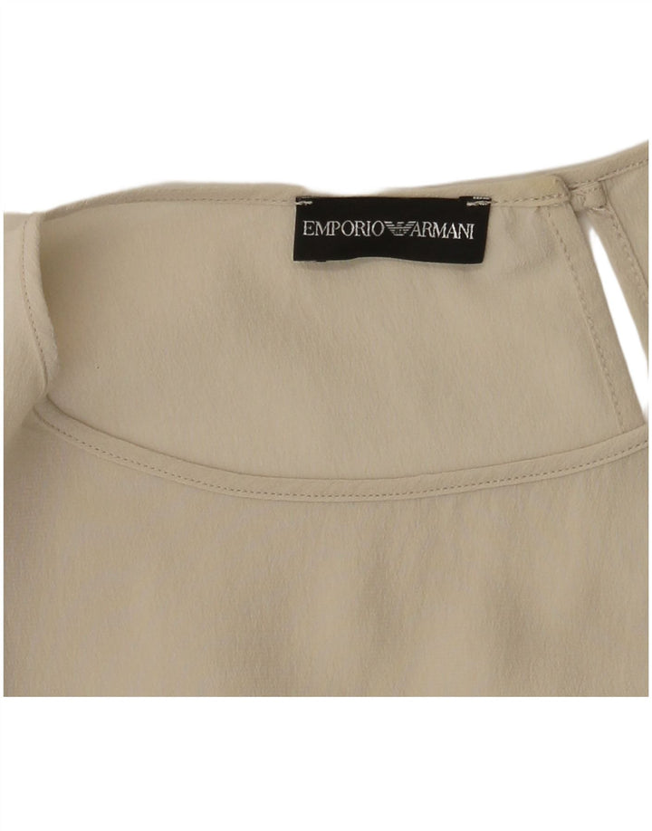 Emporio Armani Chemisier pour femme UK 14 Beige moyen