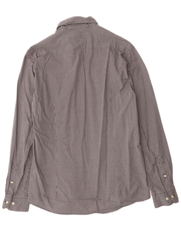 Barbour Chemise coupe ajustée pour hommes Grand coton vichy noir
