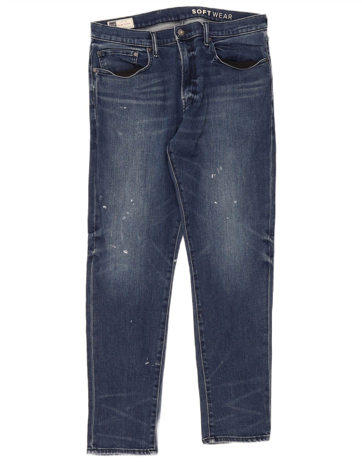 Gap Jean Slim Fuselé Homme W36 L32 Bleu Coton
