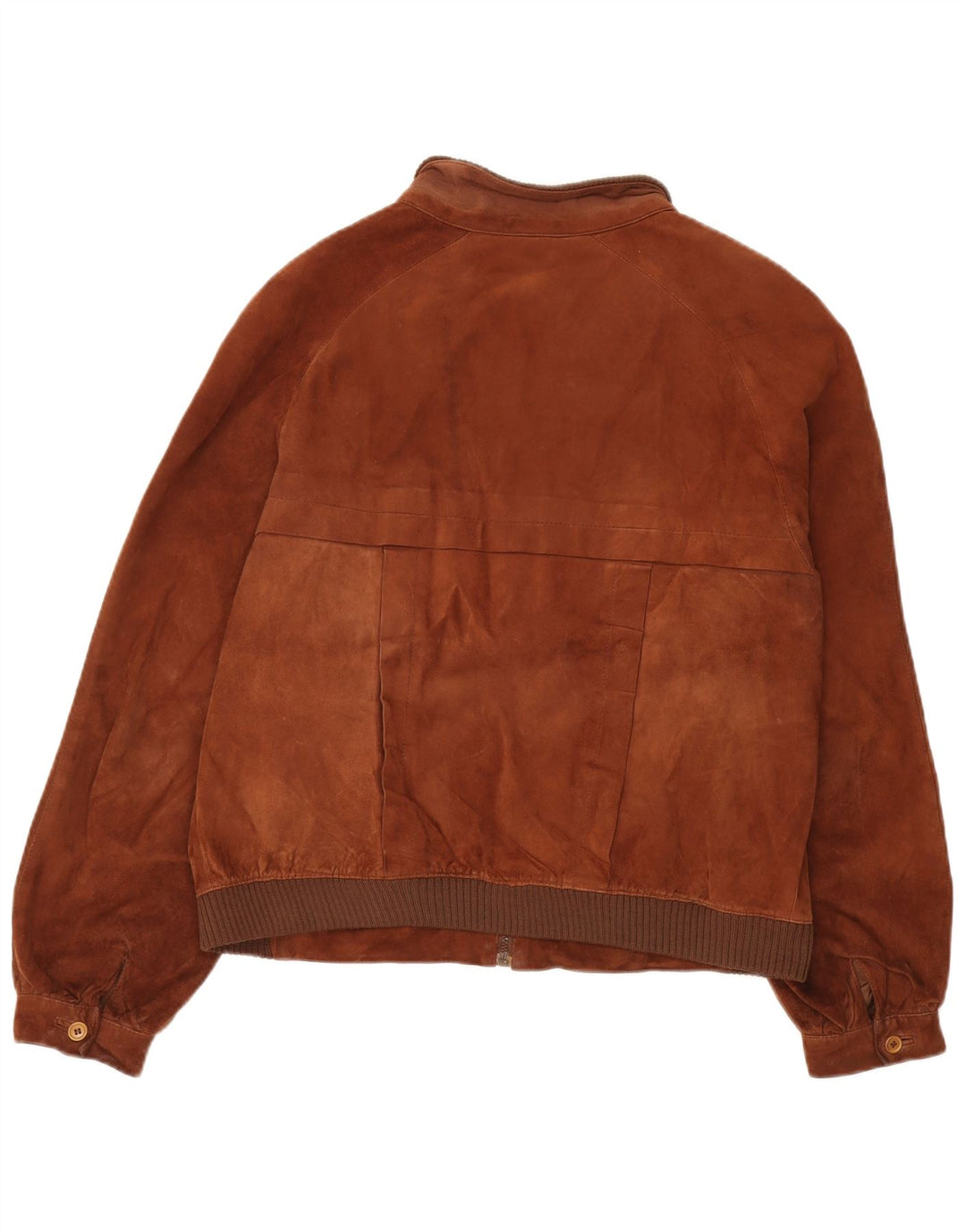 veste en daim bomber homme vintage IT 52 XL cuir marron