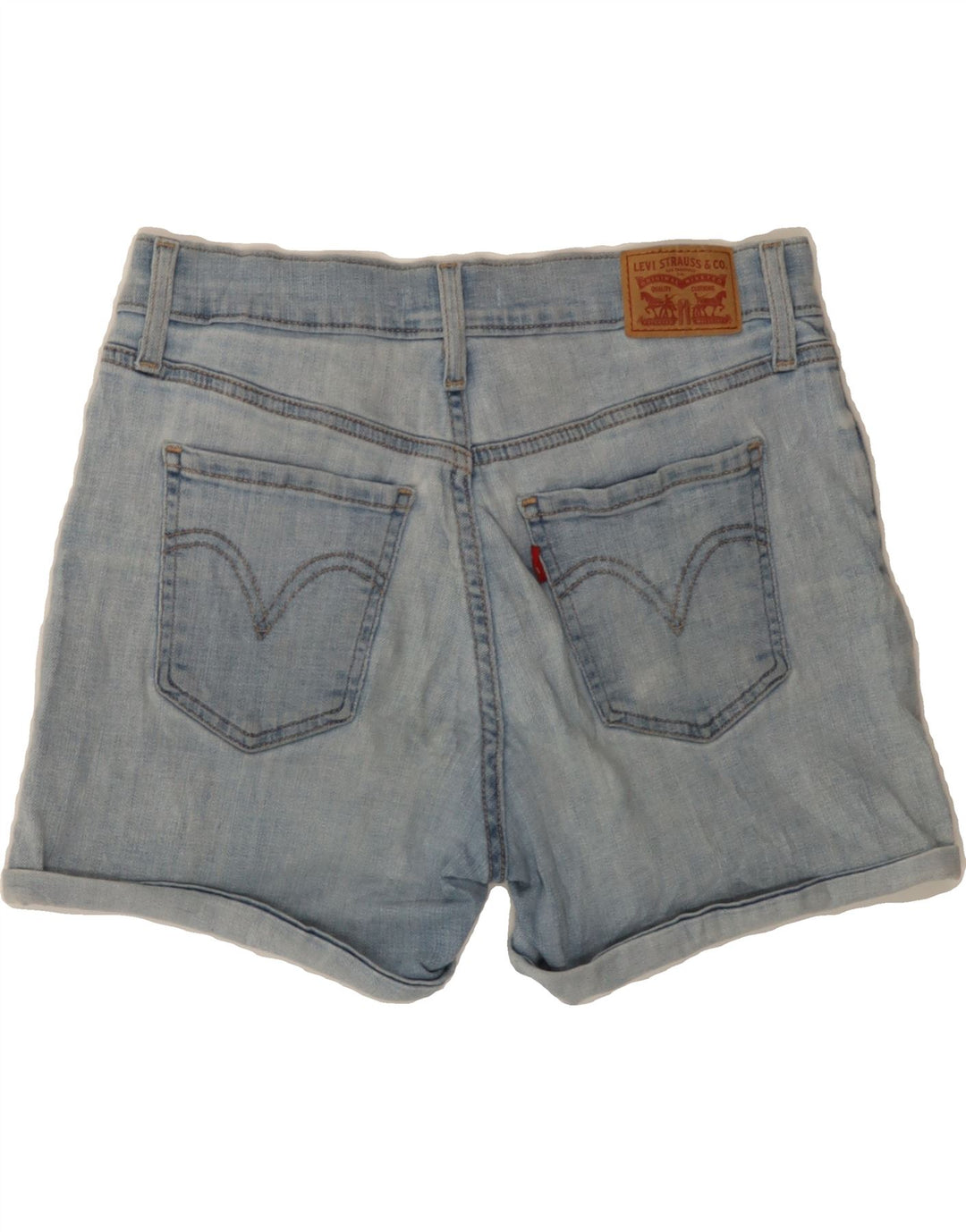 LEVI'S Womens Denim Shorts W28 Medium Blue Cotton Vintage Levi's and Second-Hand Levi's from Messina Hembry 
