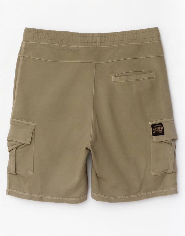 Superdry Short Cargo Sport Homme Kaki Moyen Coton