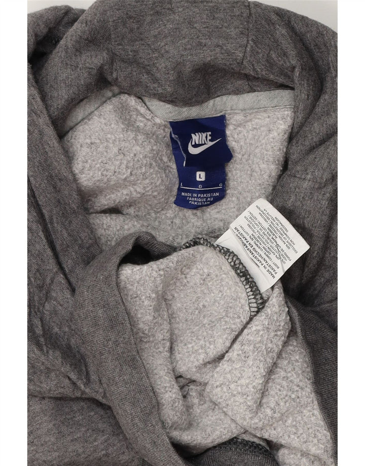 NIKE Pull à capuche pour homme en coton gris Large