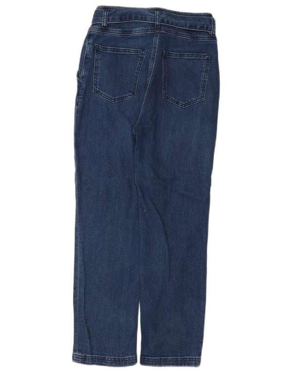 Boden Jeans fuselé taille haute pour femme UK 6 XS W26 L24 Bleu Coton