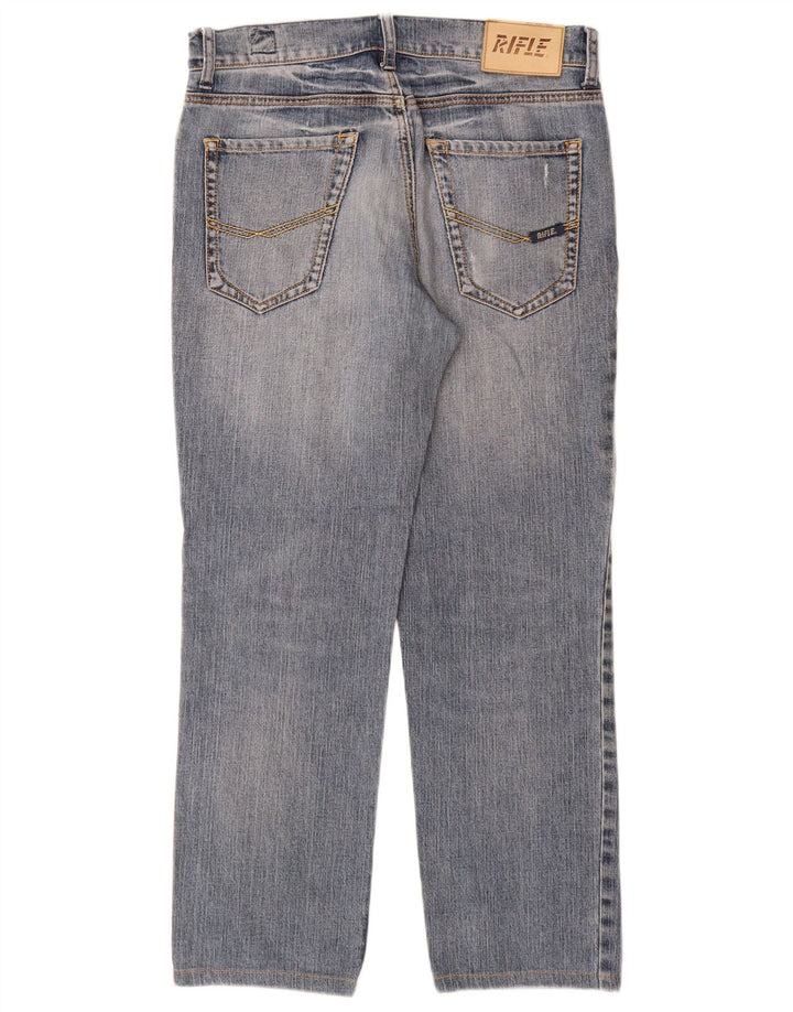 Jean droit femme Rifle W31 L28 bleu coton