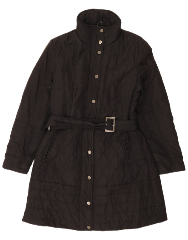 M&Co Manteau matelassé pour femme UK 14 Large Noir