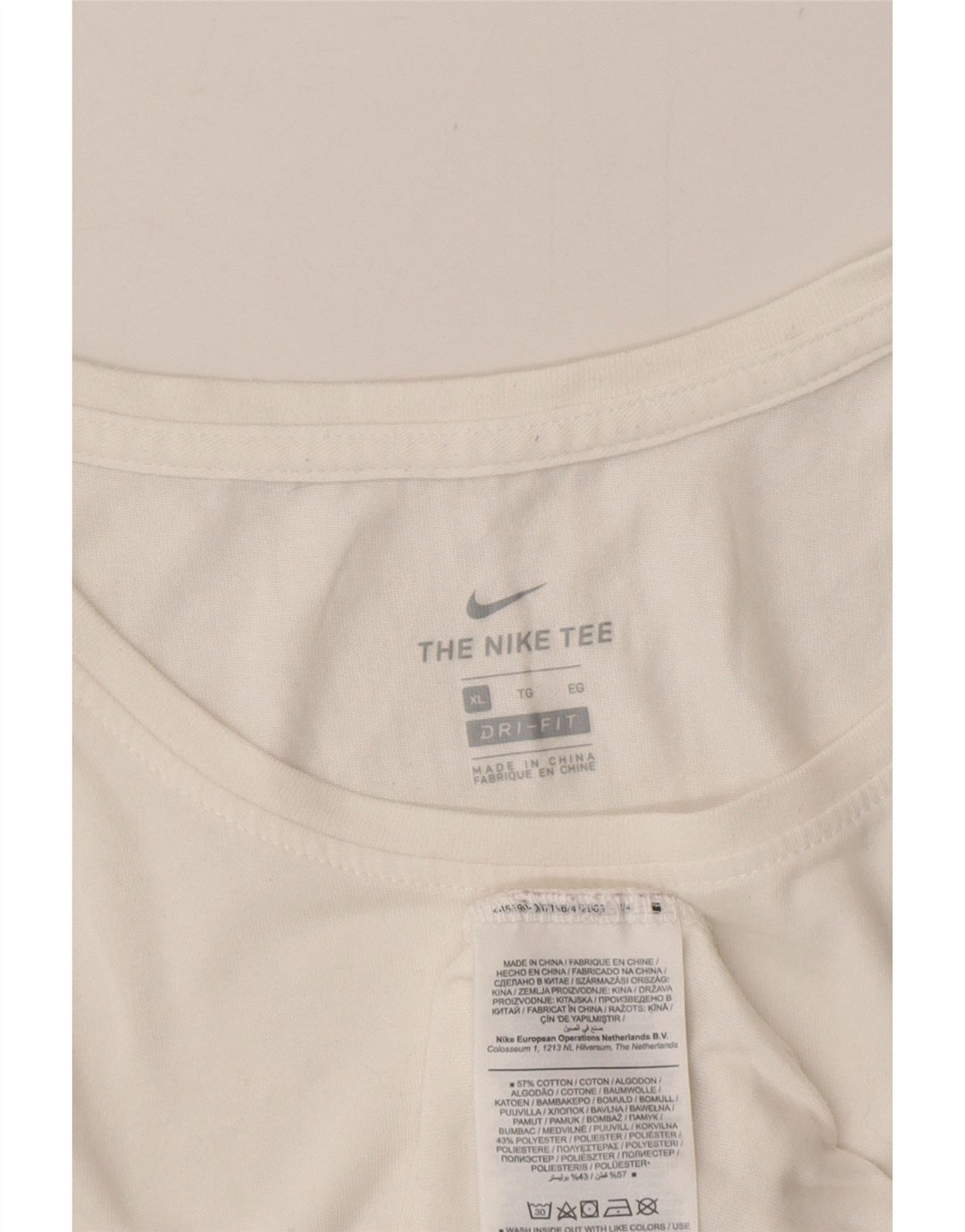 Nike Hommes Dri Fit Graphic Débardeur Blanc Moyen Coton