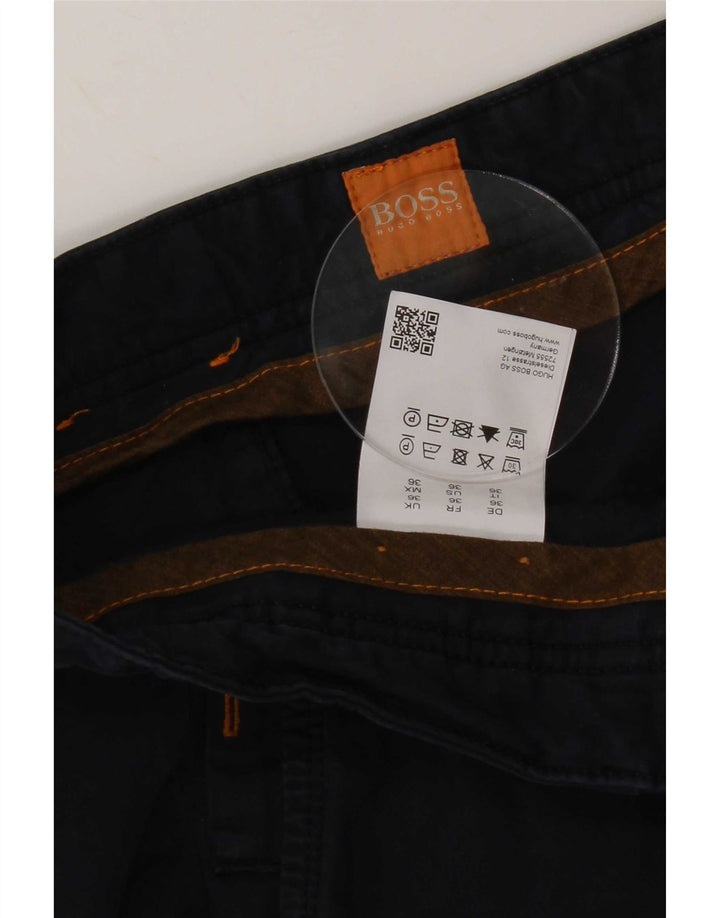 Hugo Boss Short Chino Homme W36 Large Bleu Marine Coton
