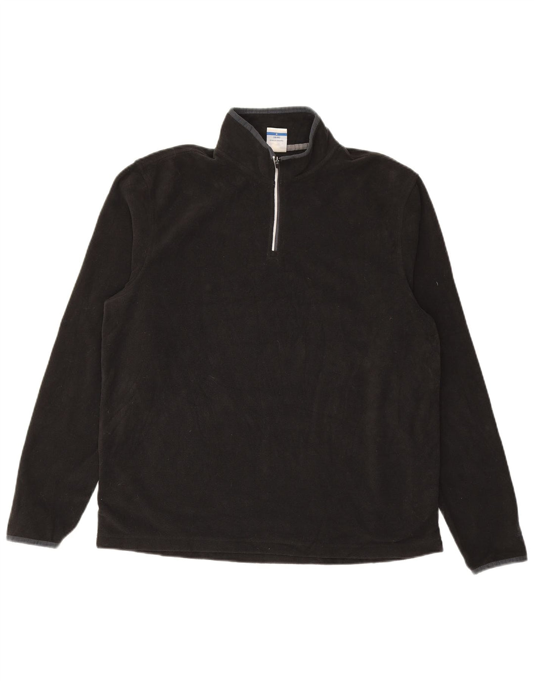 STARTER Pull polaire à col zippé pour homme UK 38/40 Noir moyen Polyester