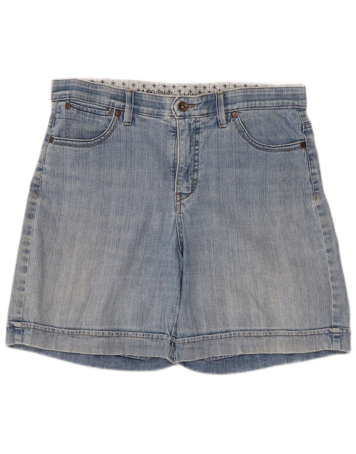 Lee Short en jean pour femme US 12 Large W34 Bleu Coton