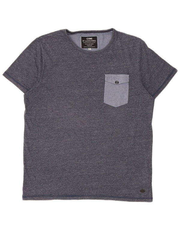 Jack & Jones T-Shirt Homme Top XL Bleu Marine Coton