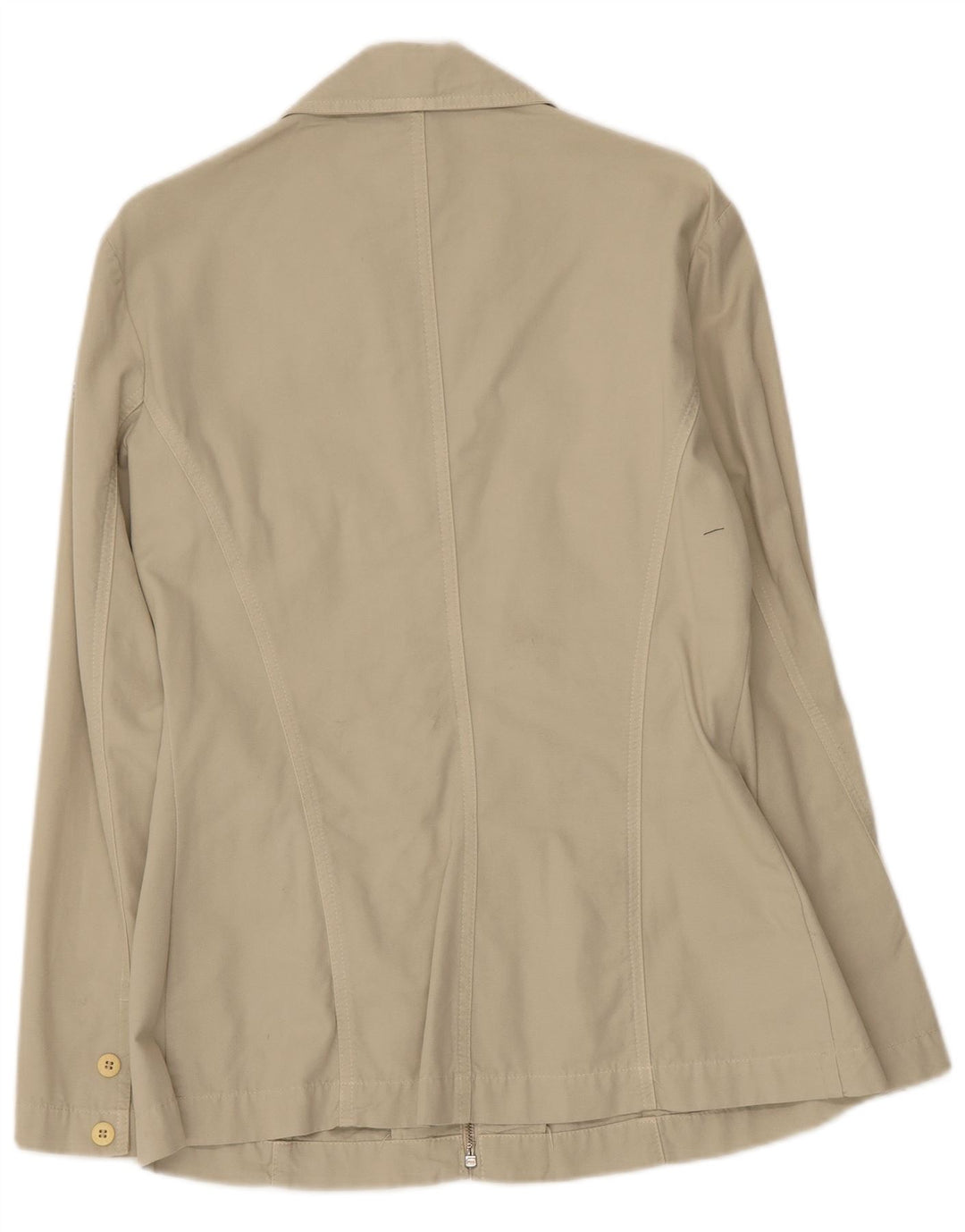 Les Copains Veste Utility Femme IT 46 Large Beige Coton