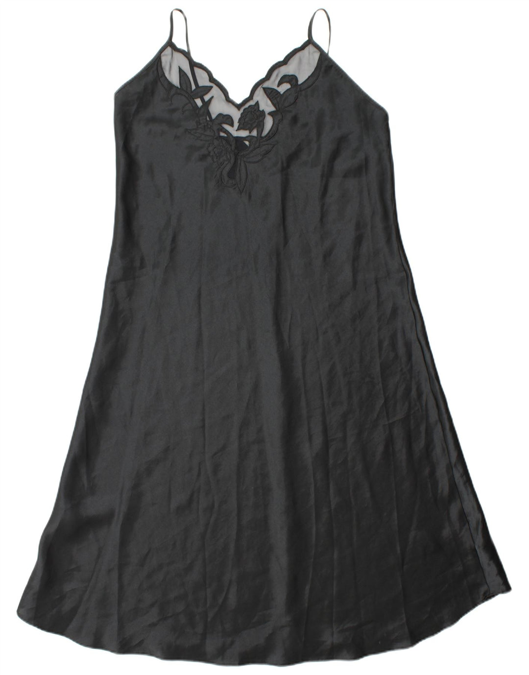 ST. BERNARD Robe Slip Femme UK 16 Grand Noir Polyester