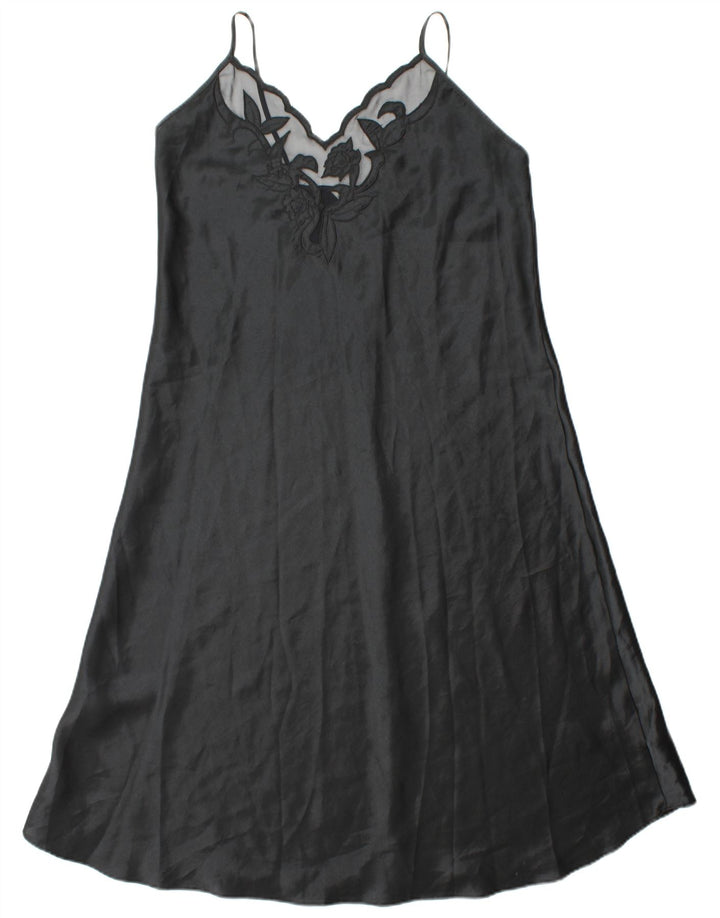ST. BERNARD Robe Slip Femme UK 16 Grand Noir Polyester