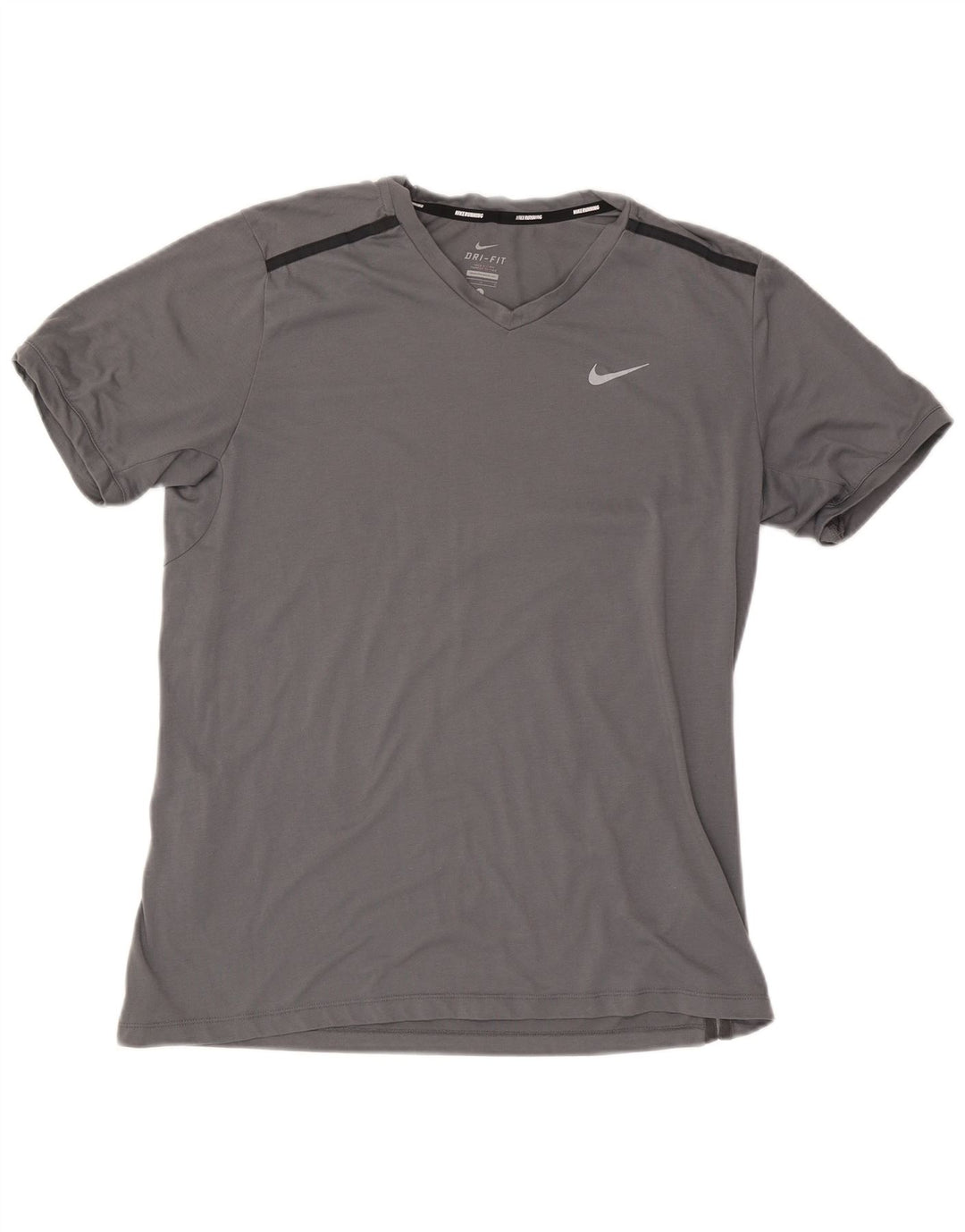 Nike T-Shirt Homme Haut Large Gris Polyester