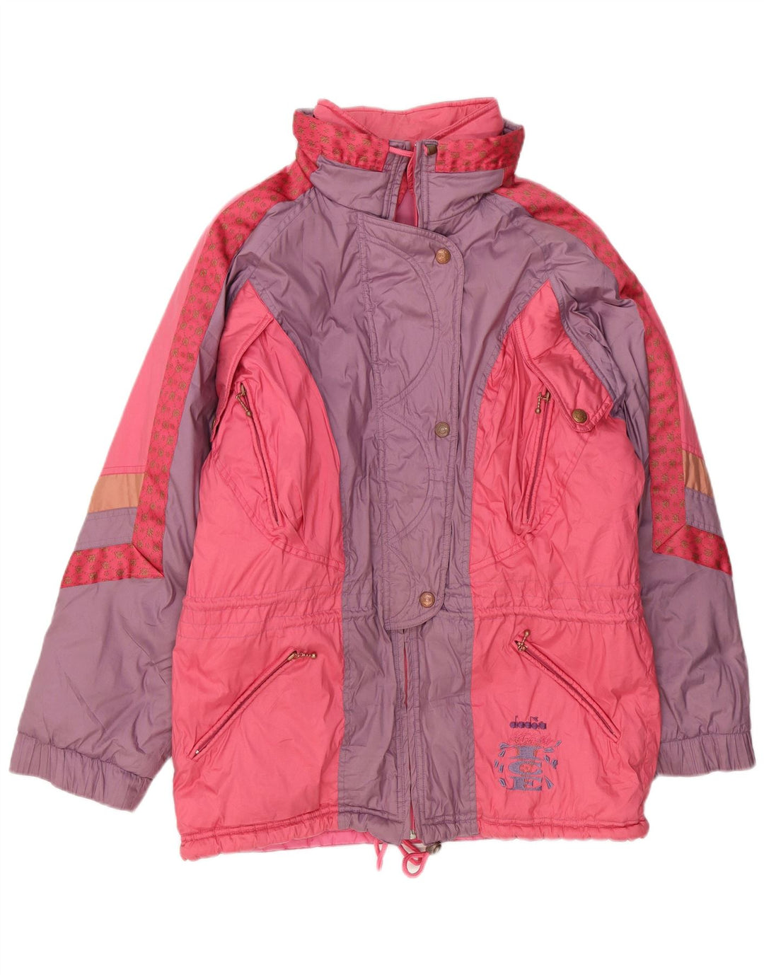 Diadora Veste de ski coupe ample pour femme UK 14 Polyester rose moyen colour block