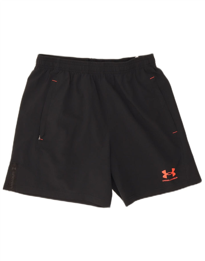 Under Armour Short de Sport Homme Noir Moyen Polyester