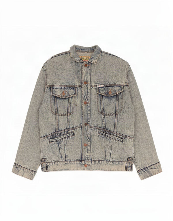 veste en denim homme vintage UK 40 Grand Bleu