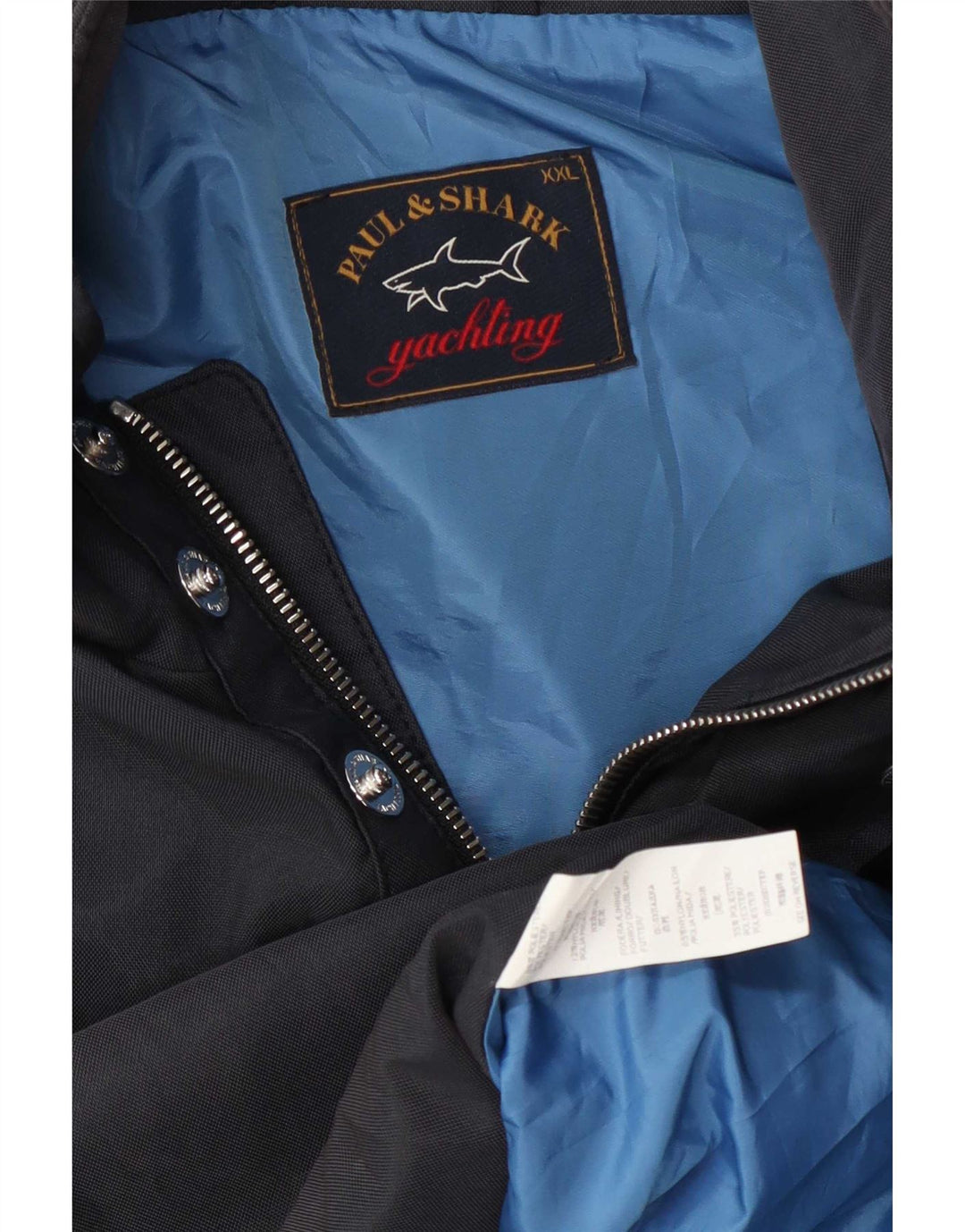 Paul & Shark Veste utilitaire pour hommes UK 44 2XL Bleu marine Polyester