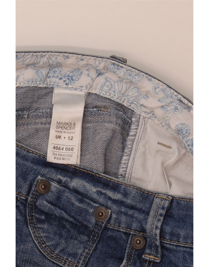 Marks & Spencer Short en jean pour homme UK 12 Medium W32 Bleu Coton