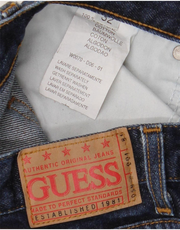 Guess Jean droit homme W32 L32 bleu marine coton