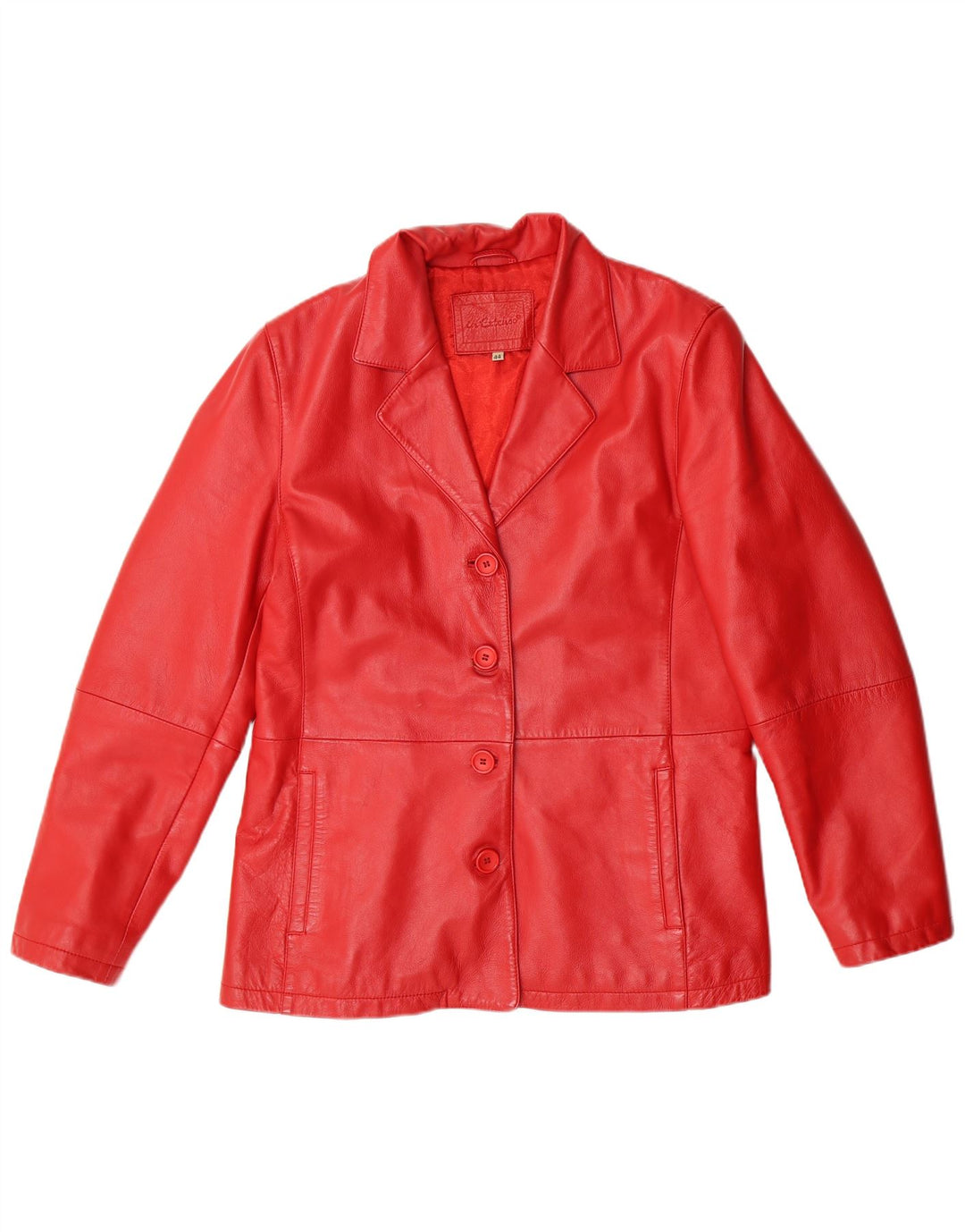 IN EXTENSO Veste en Cuir Femme IT 44 Cuir Rouge Moyen