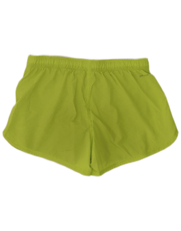 NIKE Short de sport Dri Fit pour femme UK 10 Petit Vert Polyester