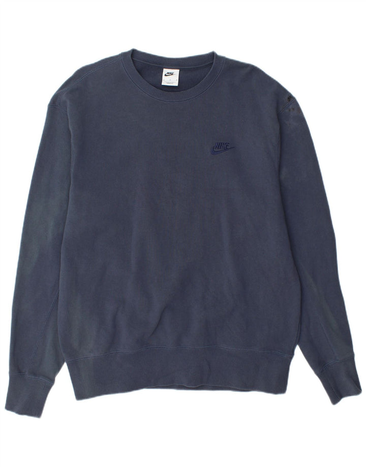 ADIDAS Sweat-Shirt Homme Bleu Marine Moyen Coton