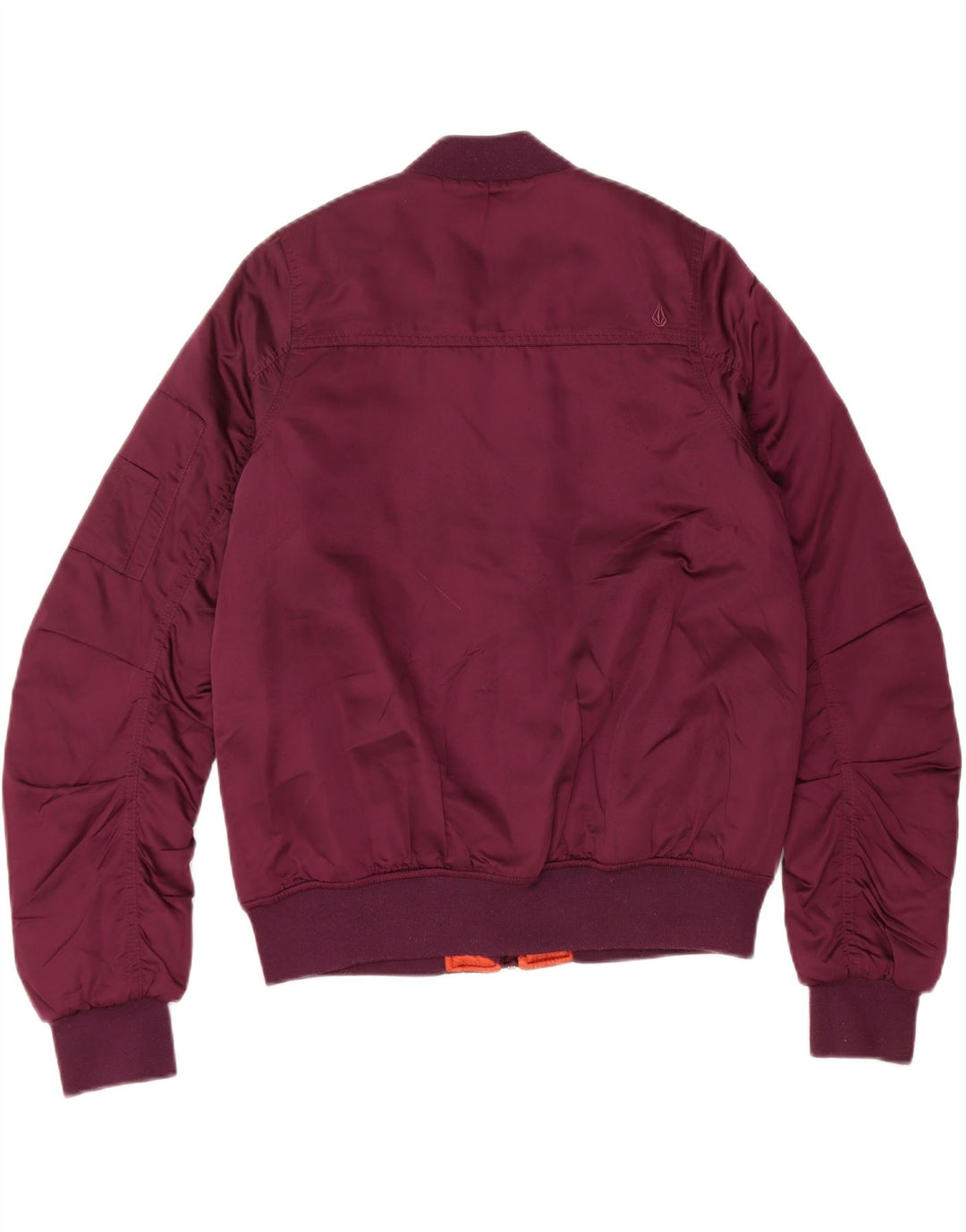 Volcom Veste bomber surdimensionnée pour femme UK 10 Small Violet Polyester