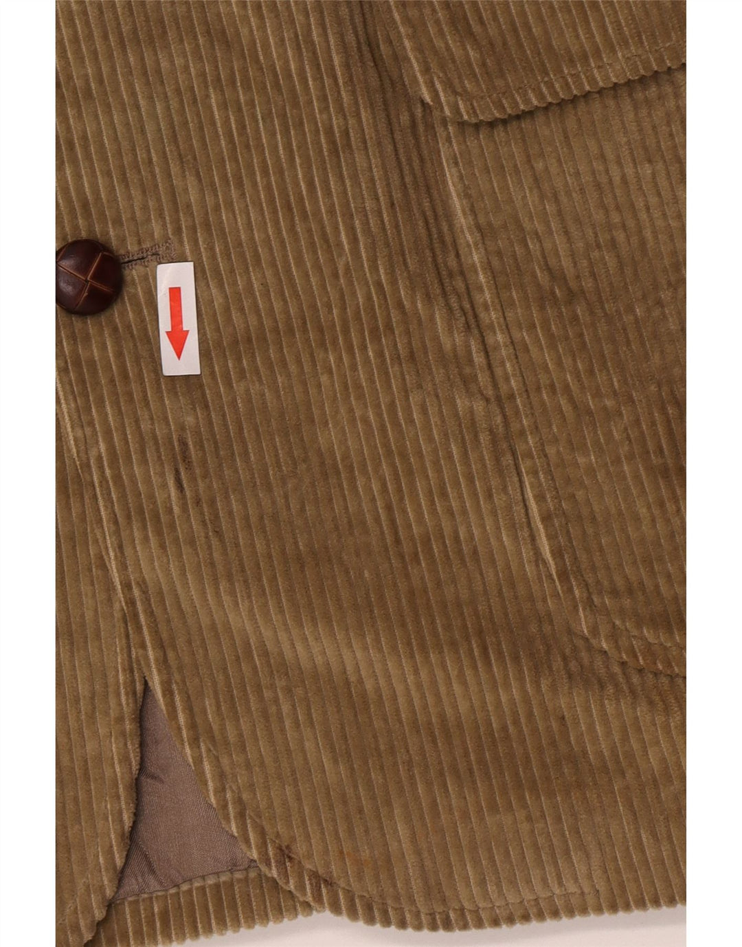 Orvis Veste blazer en velours côtelé à 2 boutons pour homme UK 42 XL Beige