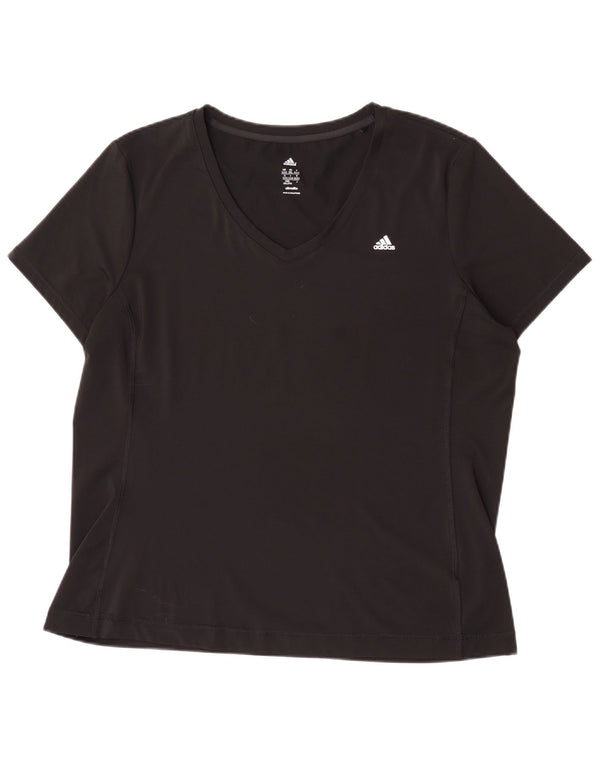 Adidas Climalite T-Shirt Top UK 24/26 2XL Noir