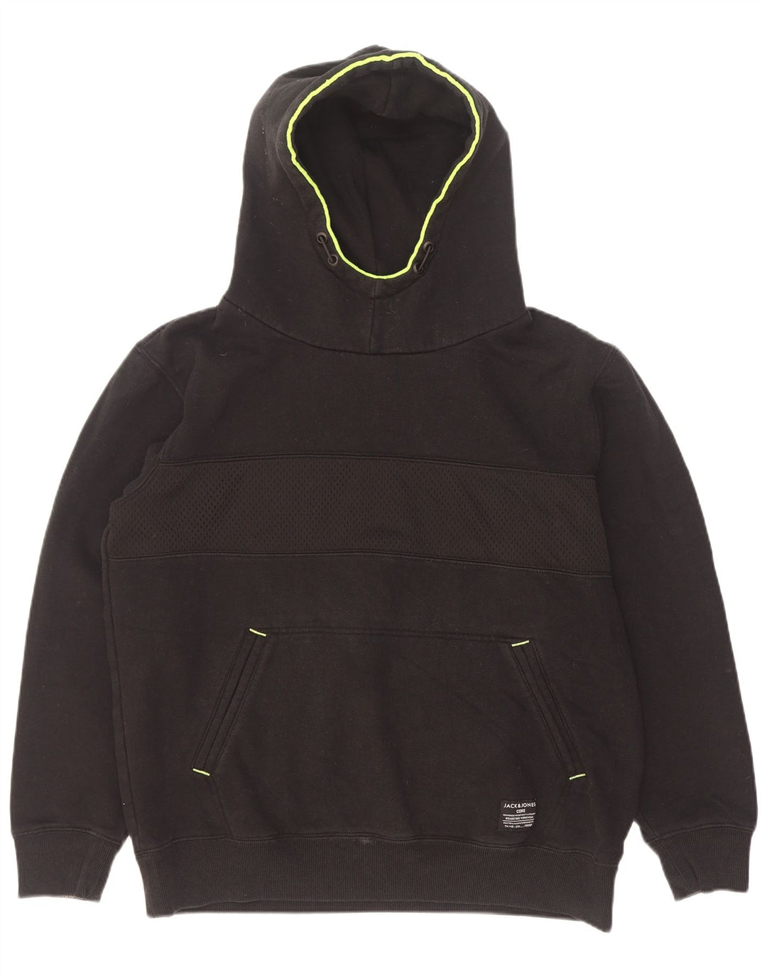 Jack & Jones Pull à capuche pour homme XL Noir Polyester