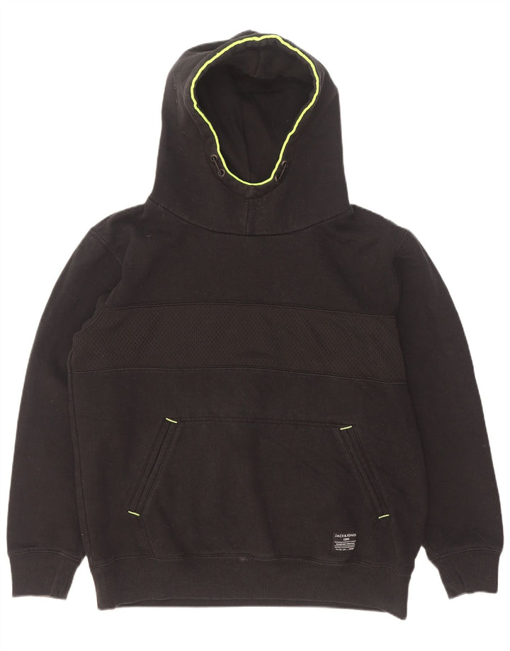 Jack & Jones Pull à capuche pour homme XL Noir Polyester