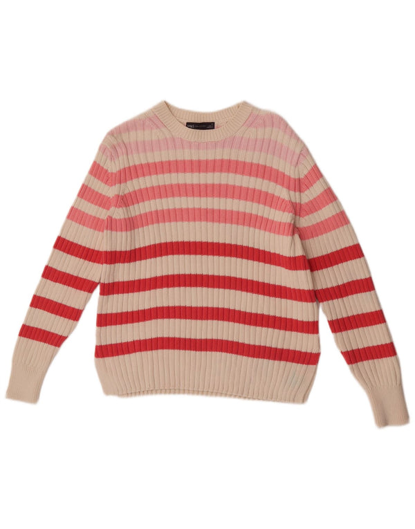 Marks & Spencer Pull col bateau pour femme UK 12 Medium Multicolore