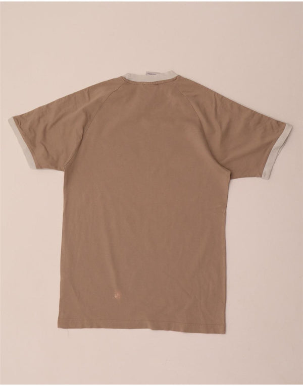 Adidas T-Shirt Homme Haut Petit Marron Coton Rétro