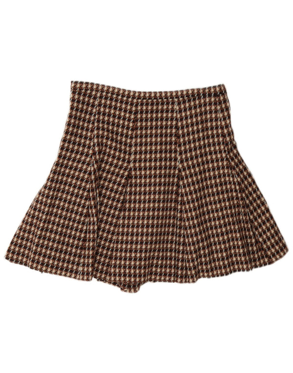 i Blues Short Cullotes pour femme UK 8 Small W27 Laine à carreaux marron