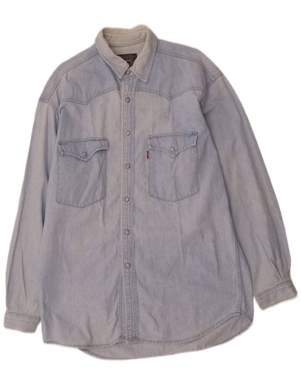 Levi's Chemise en Jean Homme Bleu Moyen Coton