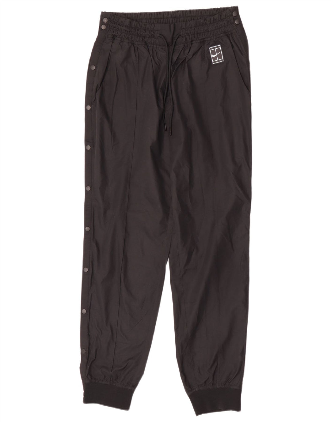 Nike Pantalon de jogging imperméable pour femme UK 12 Medium Noir Polyester