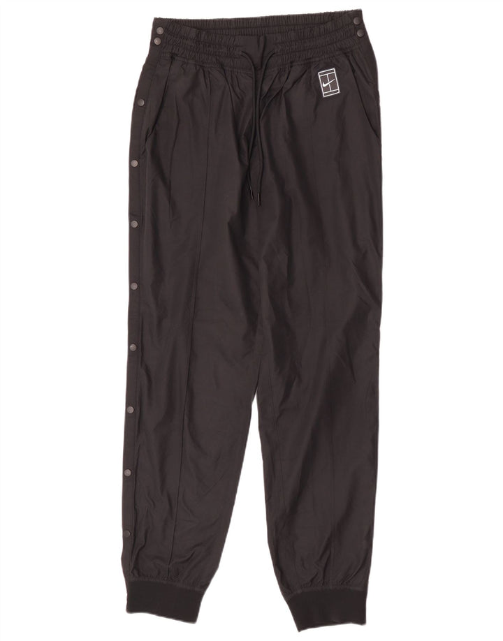 Nike Pantalon de jogging imperméable pour femme UK 12 Medium Noir Polyester