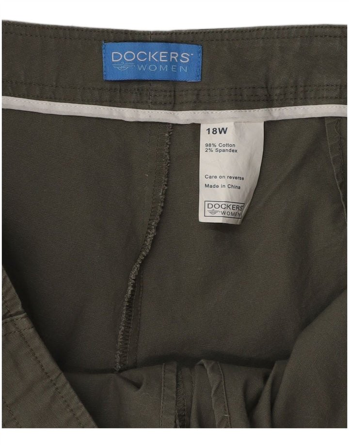 DOCKERS Jupe-short pour femme US 18 2XL Kaki Coton