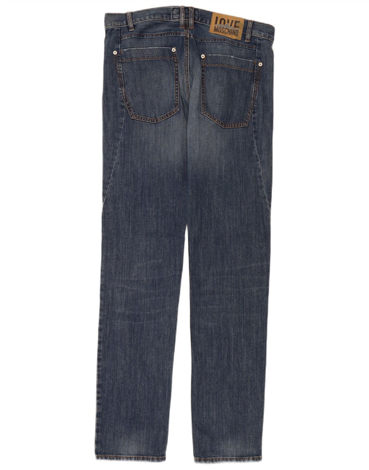 MOSCHINO Jean droit homme W34 L34 bleu coton