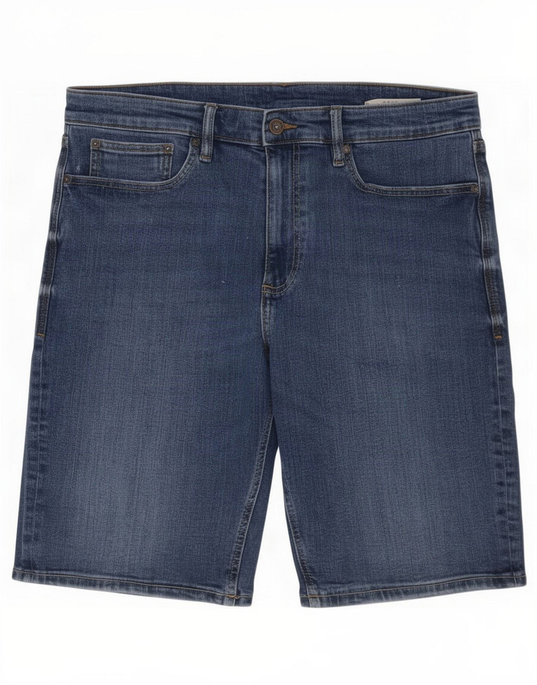Marks & Spencer Short en jean pour homme Large W34 Bleu Coton