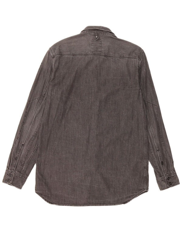 G-Star Chemise en Jean Large Gris Coton Homme