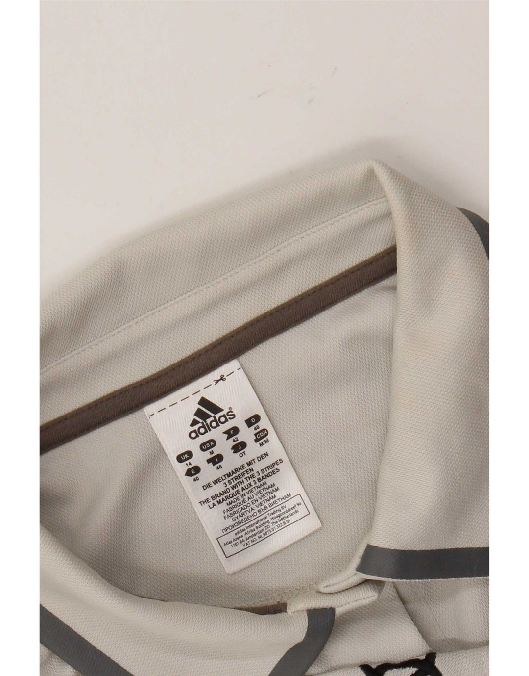 Adidas Polo graphique pour femme UK 14 Gris moyen Polyester