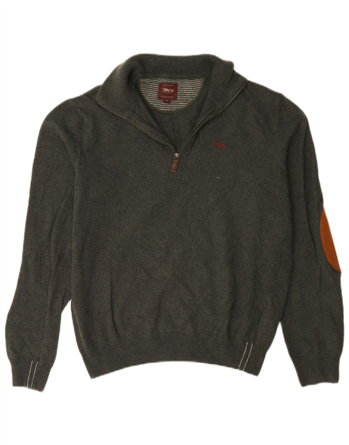 Marlboro Classics Pull col zippé homme laine vert moyen