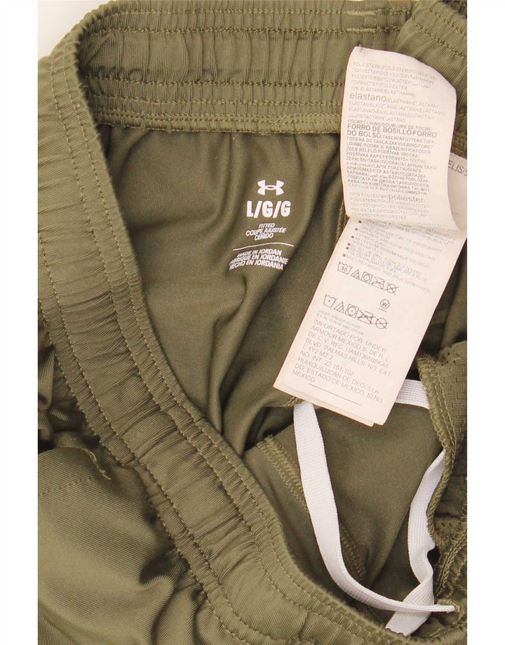 Under Armour Pantalon de Survêtement Homme Kaki Large Polyester