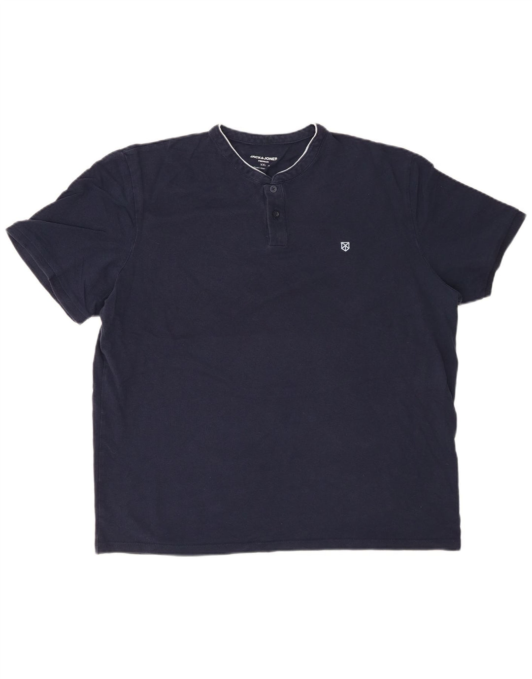 JACK & JONES Polo Homme 2XL Bleu Marine Coton