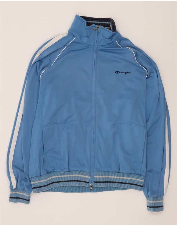 Champion Veste de Survêtement Homme Bleu Moyen Polyester Colorblock