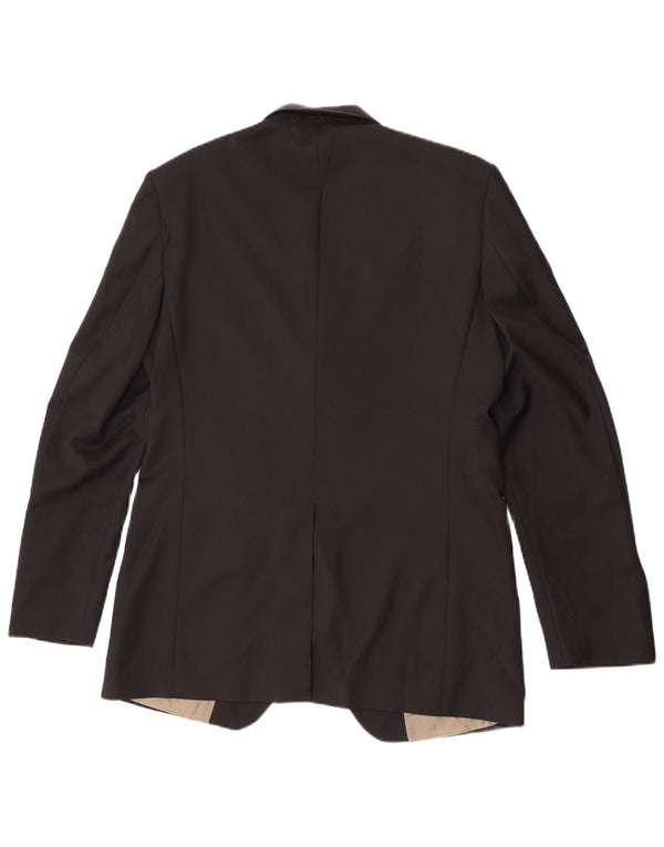 Marks & Spencer Veste blazer coupe slim à 3 boutons pour homme UK 40 Noir moyen