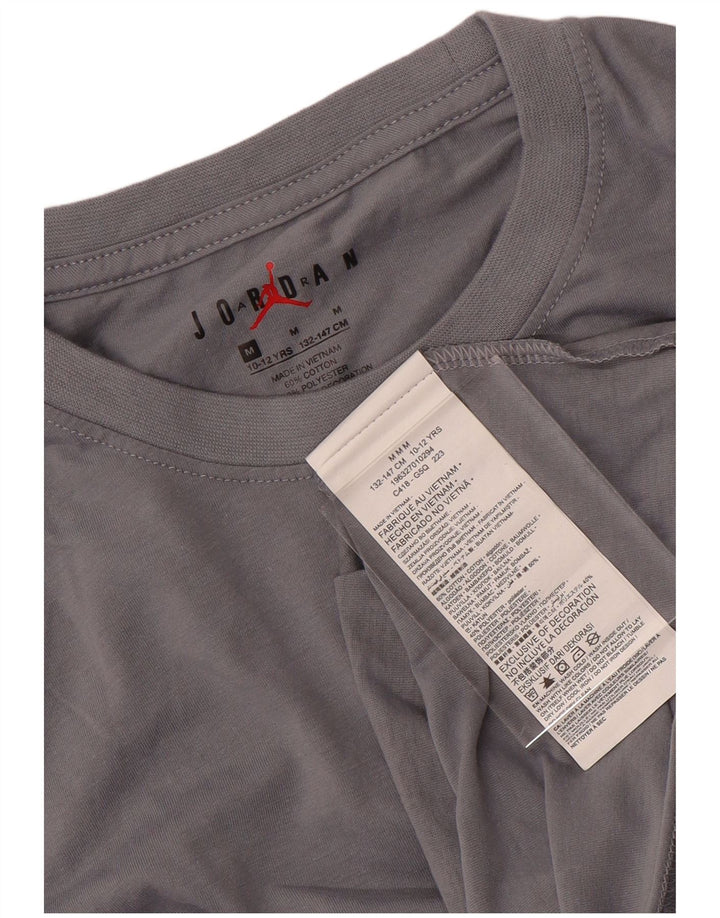 JORDAN T-Shirt Garçon 10-11 Ans Gris Moyen Tie Dye Coton